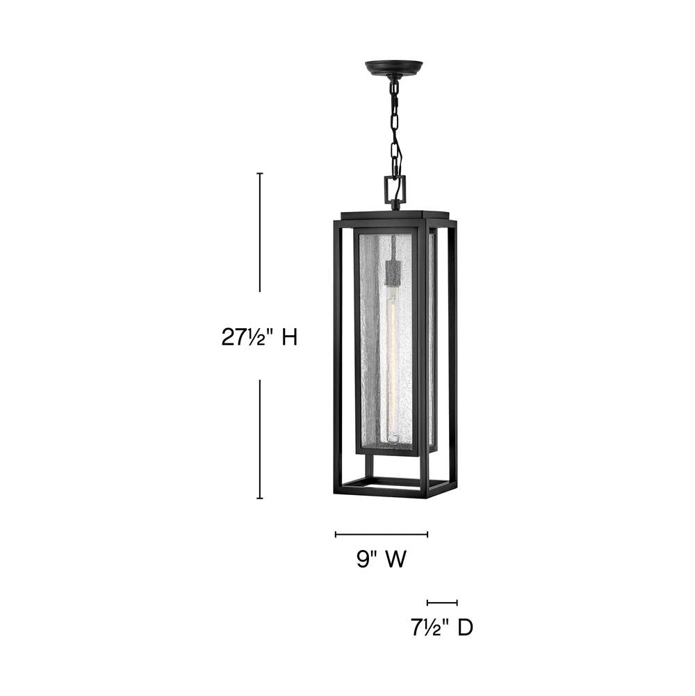 Hinkley Lighting 1006BK Black Large Hanging Lantern Image 2