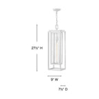 Hinkley Lighting 1006TW Textured White Large Hanging Lantern Image 2