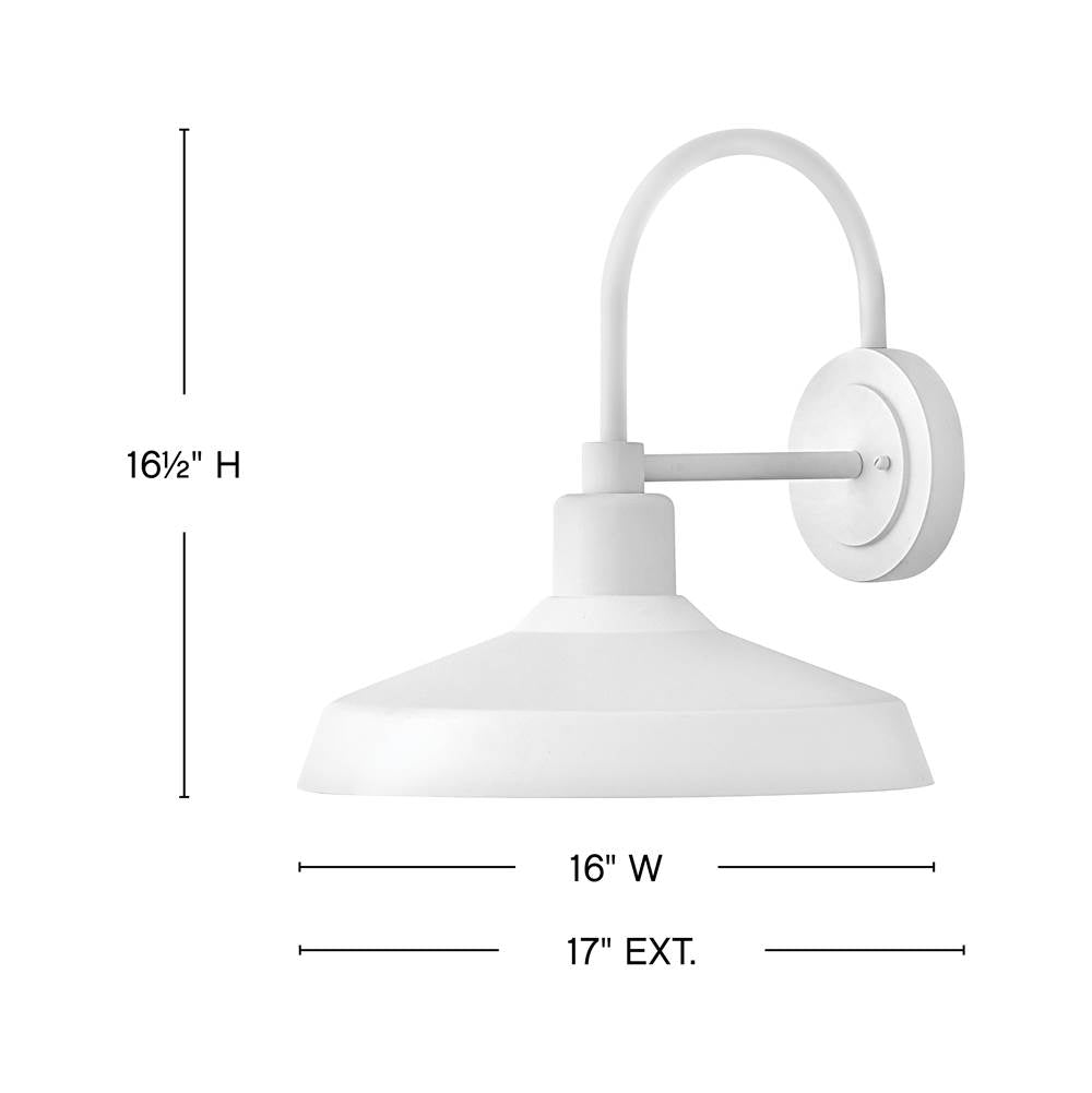 Hinkley Lighting 12070TW Textured White Large Wall Mount Barn Light Image 2
