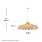 Hinkley Lighting 22994LCB-LL Lacquered Brass Large Chandelier Image 2
