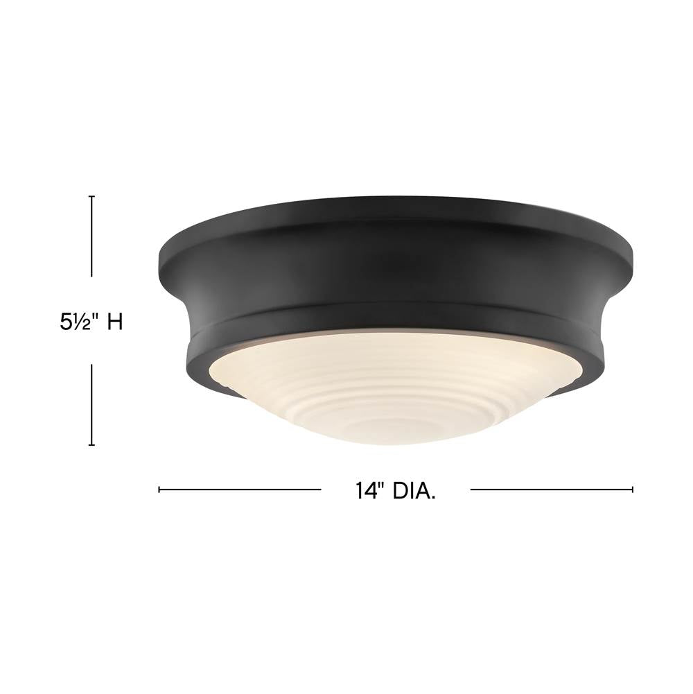 Hinkley Lighting 45123BK Black Medium Flush Mount Image 2