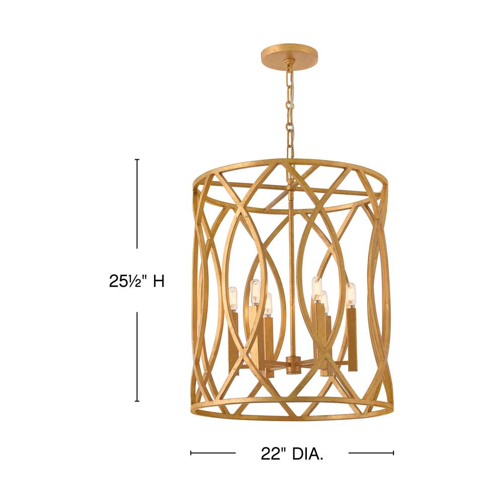 Hinkley Lighting 45789DA Distressed Brass Large Pendant Image 2