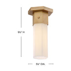 Hinkley Lighting 46992HB Heritage Brass Small Flush Mount Image 2