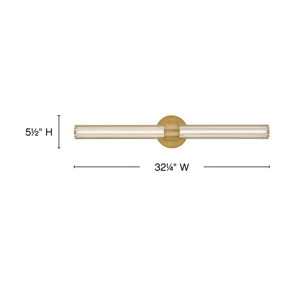 Hinkley Lighting 51313LCB Lacquered Brass Large Led Vanity Image 2