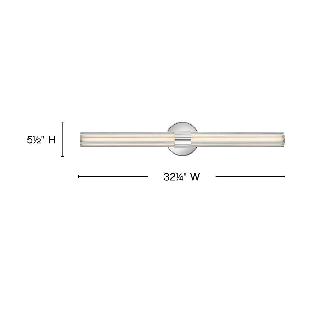 Hinkley Lighting 51313PN Polished Nickel Large Led Vanity Image 2