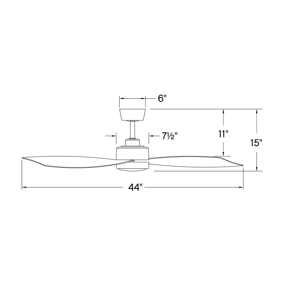 Hinkley Lighting 905744FMW-LWD Matte White Iver 44'' Led Smart Fan Image 2