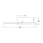 Hinkley Lighting 910852FHB-LDA Heritage Brass Ari 52'' Led Fan Image 2
