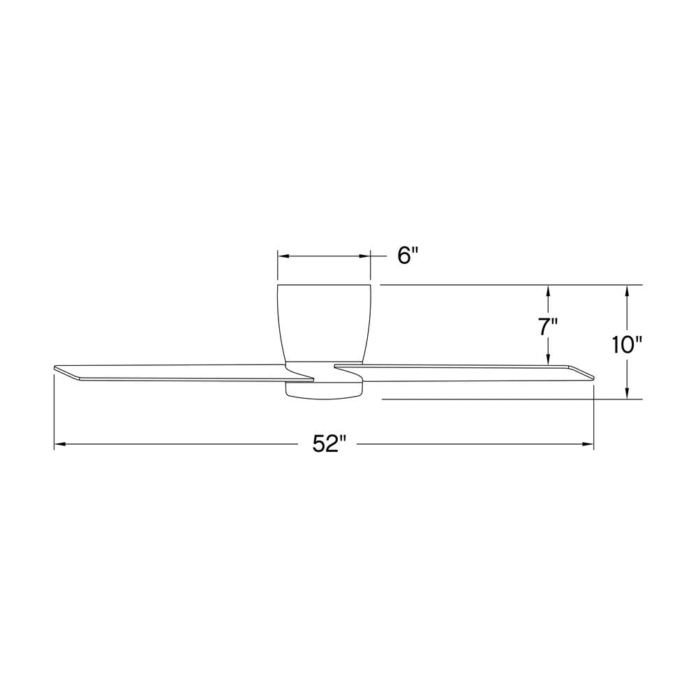 Hinkley Lighting 910852FMB-LDA Matte Black Ari 52'' Led Fan Image 2