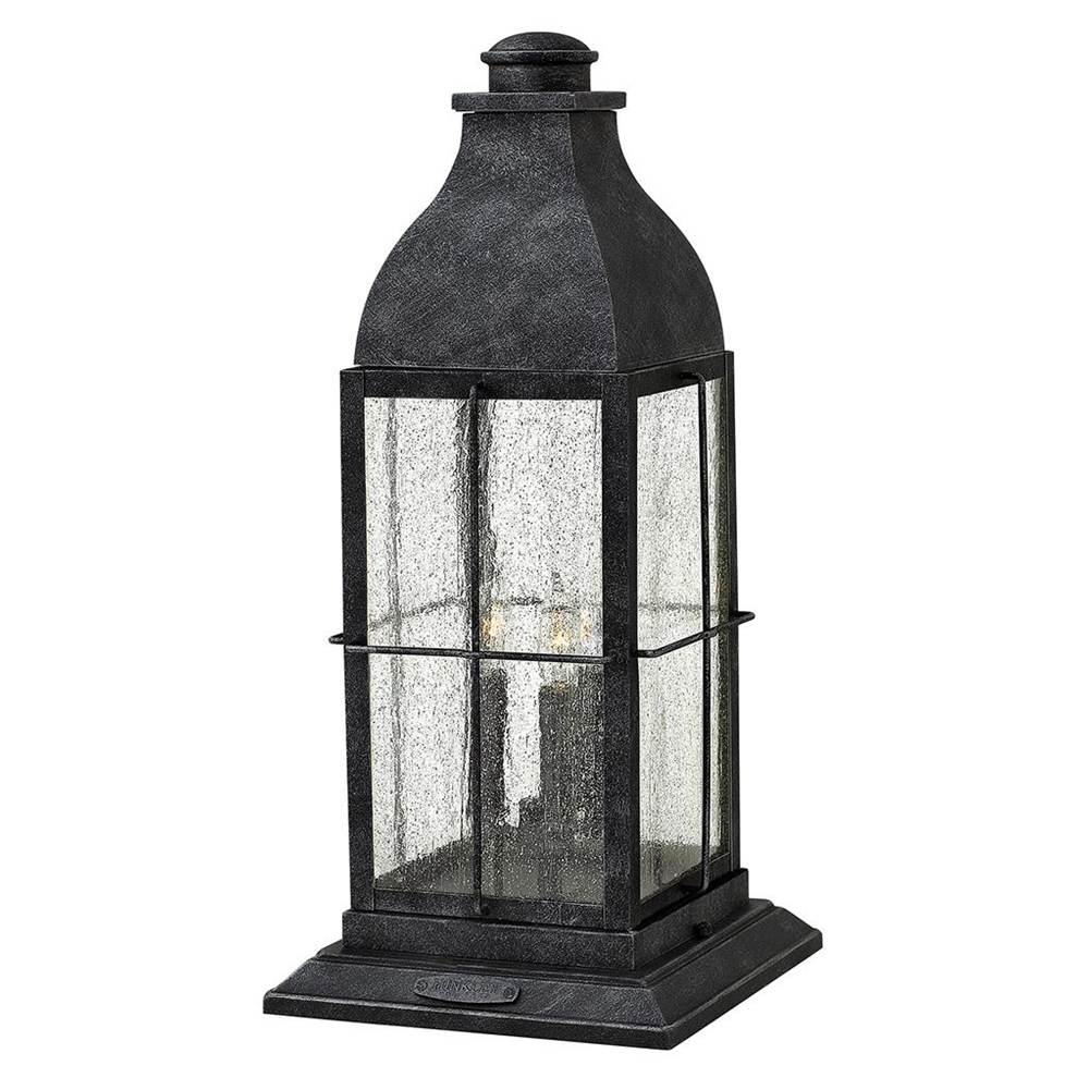 Hinkley Lighting 2047GS-LL Greystone Large Pier Mount Lantern Image 1