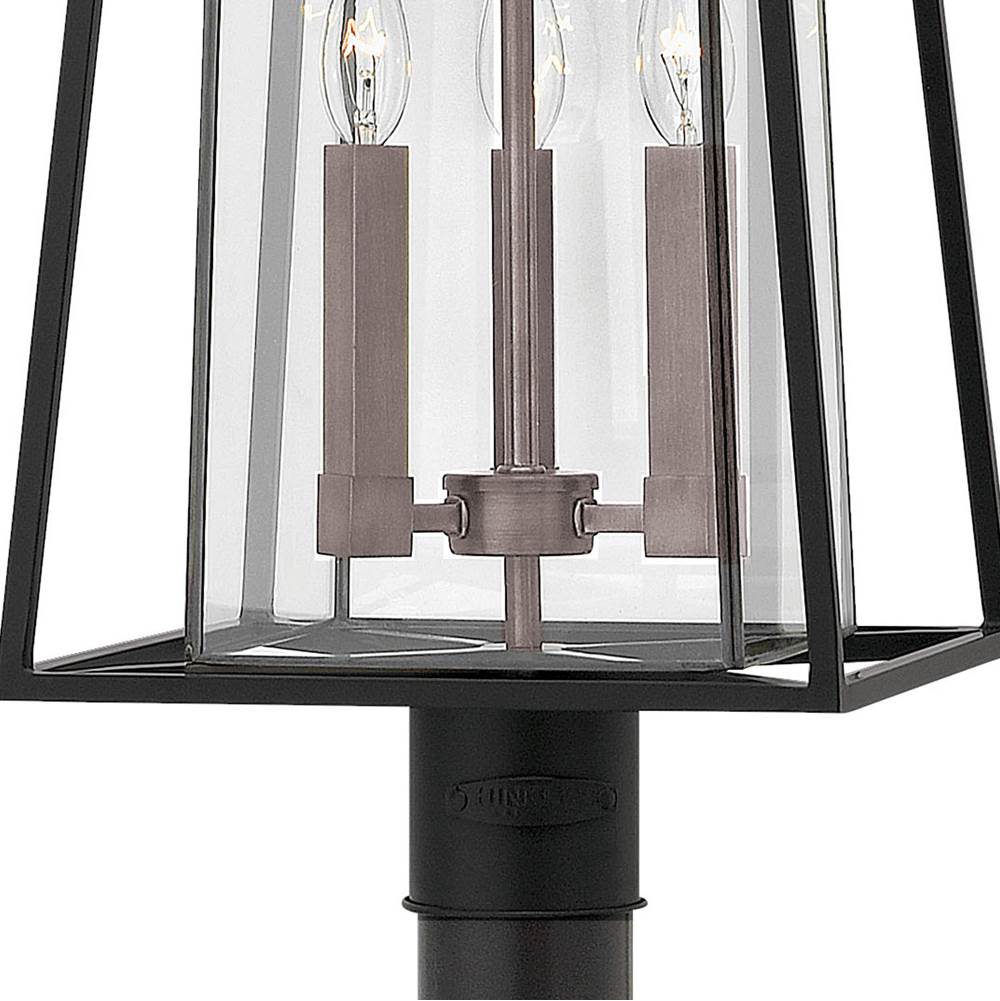 Hinkley Lighting 2101BK Black Large Post Top Or Pier Mount Lantern Image 3