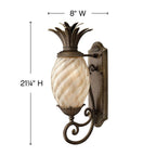 Hinkley Lighting Plantation Small Wall Mount Lantern