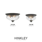 Hinkley Lighting 2128MB Museum Black Small Flush Mount Image 2