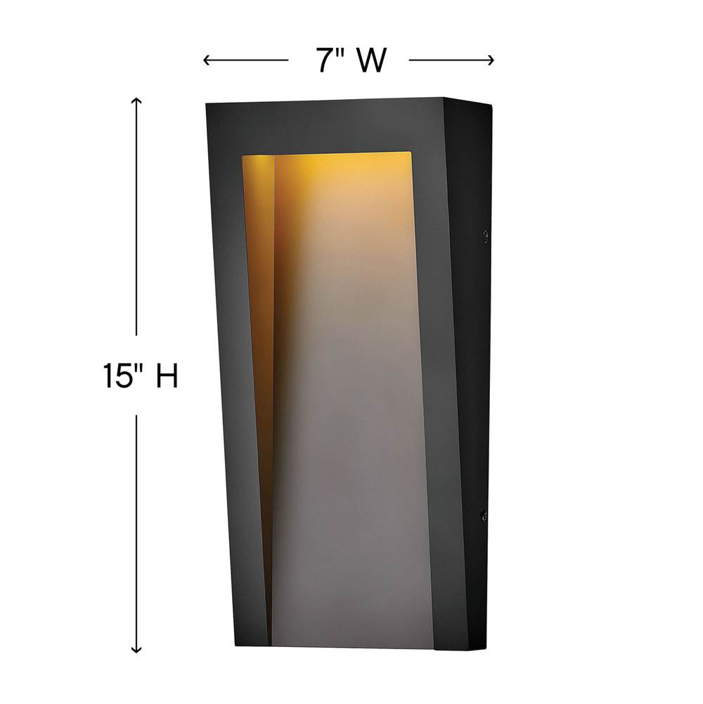 Hinkley Lighting 2144TK Textured Black Medium Wall Mount Lantern Image 2