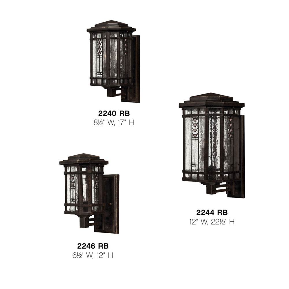 Hinkley Lighting 2246RB Regency Bronze Small Wall Mount Lantern Image 2