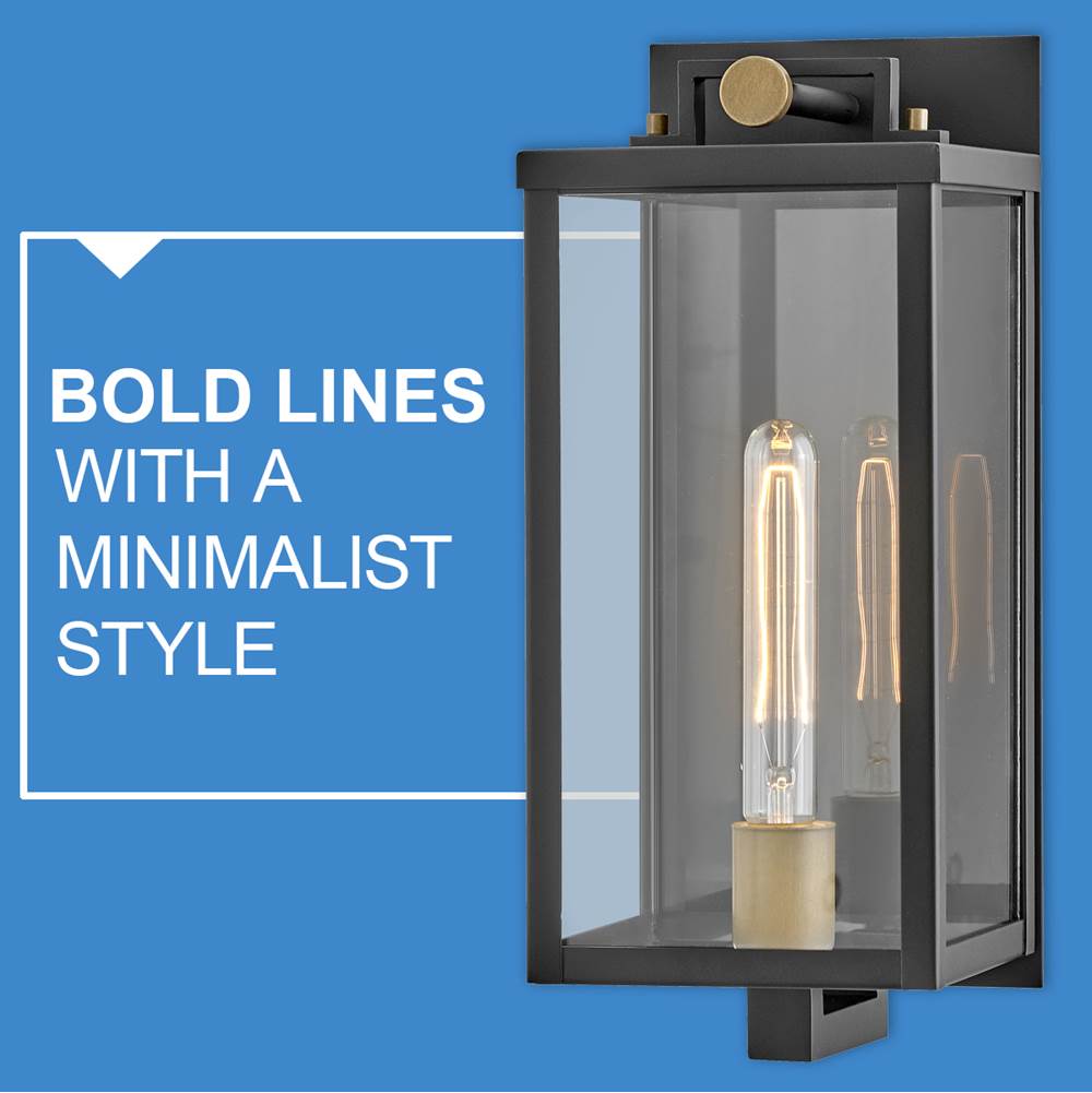 Hinkley Lighting 23010BK Black Medium Wall Mount Lantern Image 3