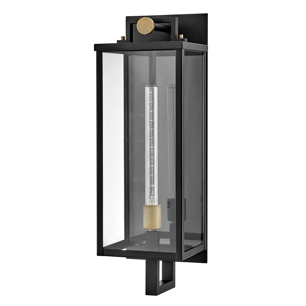 Hinkley Lighting 23014BK Black Large Wall Mount Lantern Image 8