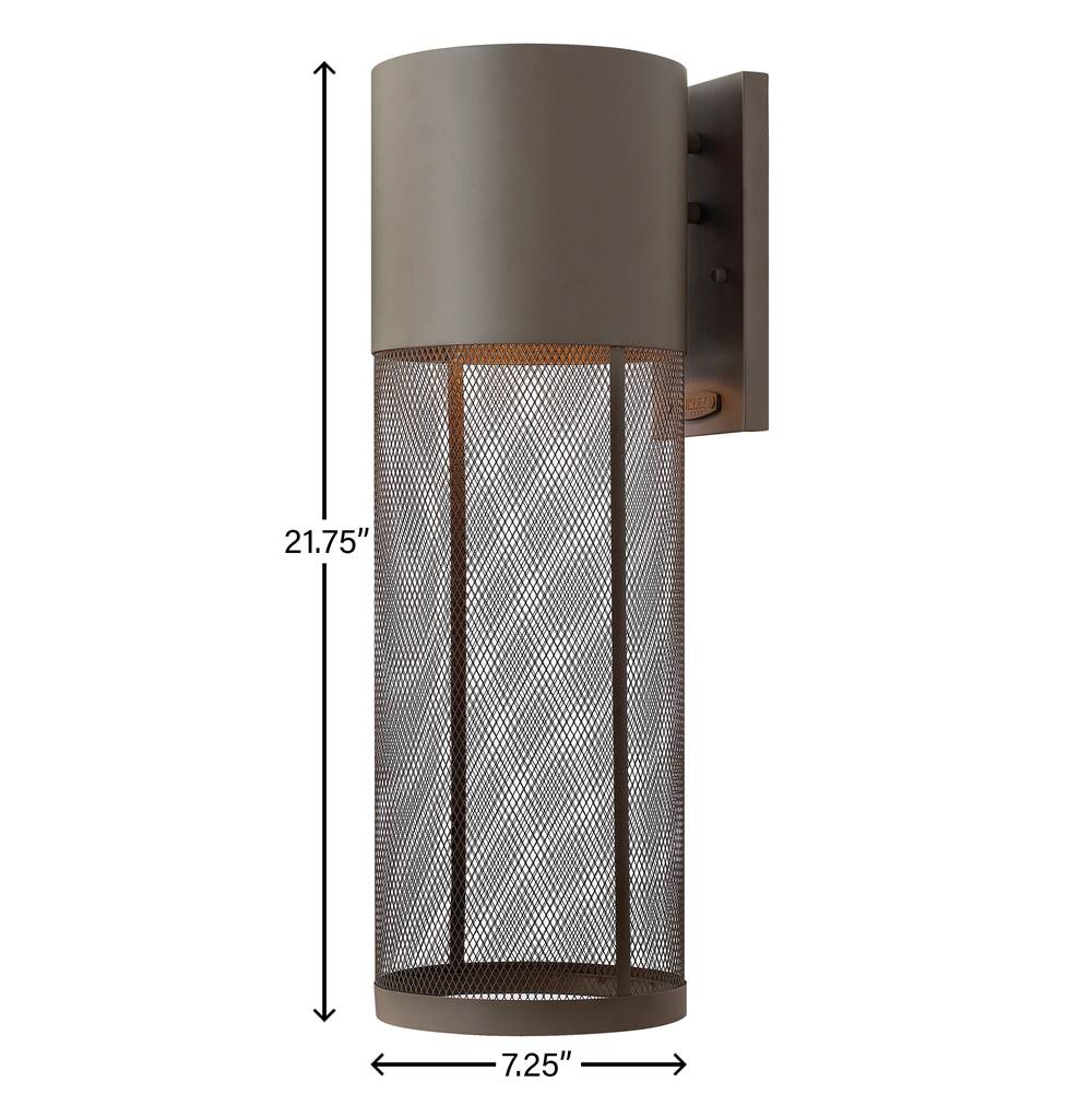 Hinkley Lighting 2305KZ Buckeye Bronze Large Wall Mount Lantern Image 2
