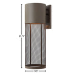 Hinkley Lighting 2305KZ Buckeye Bronze Large Wall Mount Lantern Image 2