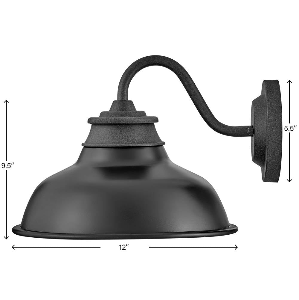 Hinkley Lighting 23080DZ Aged Zinc Small Gooseneck Barn Light Image 2