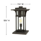 Hinkley Lighting Manhattan Large Pier Mount Lantern