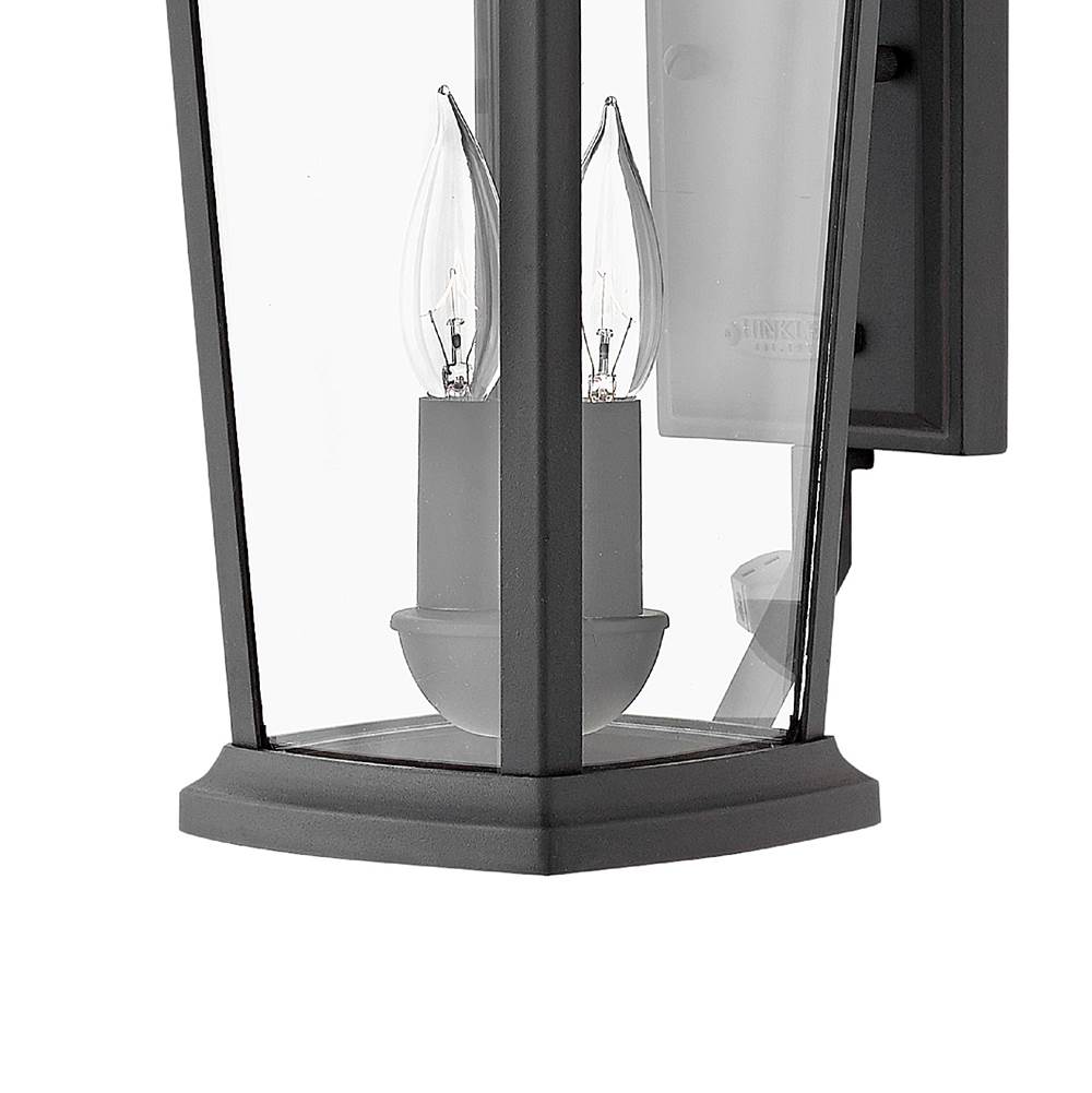 Hinkley Lighting 2360MB-LL Museum Black Small Wall Mount Lantern Image 4