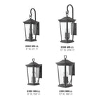 Hinkley Lighting 2360MB-LL Museum Black Small Wall Mount Lantern Image 3