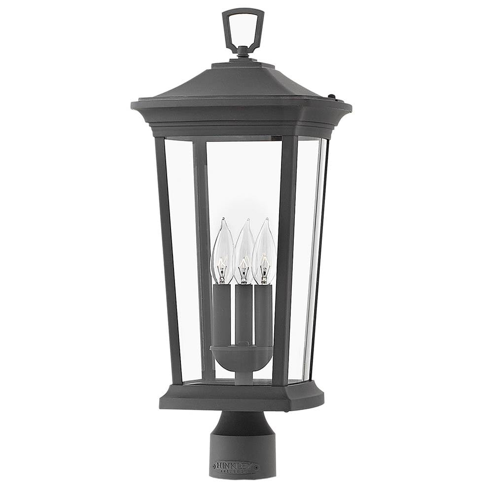 Hinkley Lighting 2361MB-LV Museum Black Large Post Top Or Pier Mount Lantern 12v Image 1