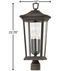 Hinkley Lighting 2361OZ-LV Oil Rubbed Bronze Large Post Top Or Pier Mount Lantern 12v Image 3