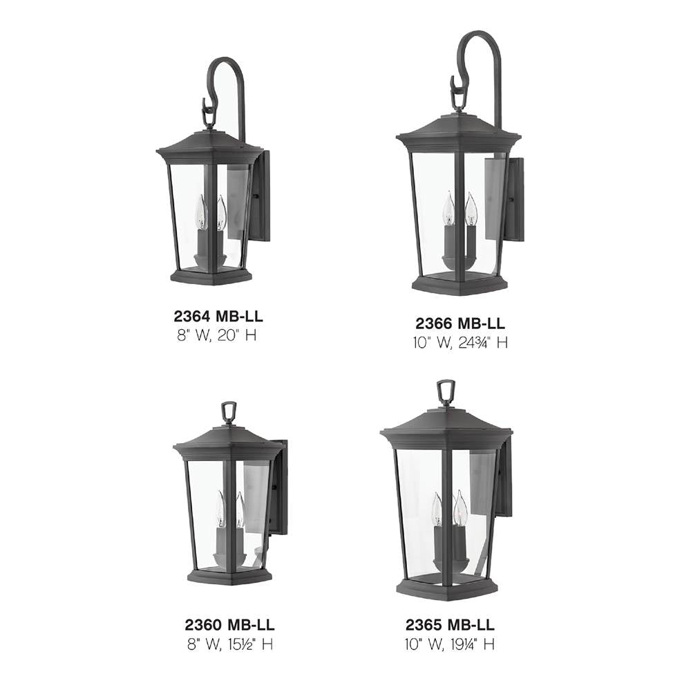 Hinkley Lighting 2364MB-LL Museum Black Medium Wall Mount Lantern Image 3