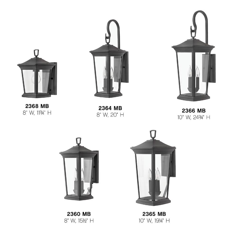 Hinkley Lighting 2365MB Museum Black Large Wall Mount Lantern Image 3