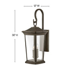 Hinkley Lighting Bromley Double Extra Large Wall Mount Lantern