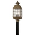 Hinkley Lighting 2371AS Aged Brass Large Post Top Or Pier Mount Lantern Image 1