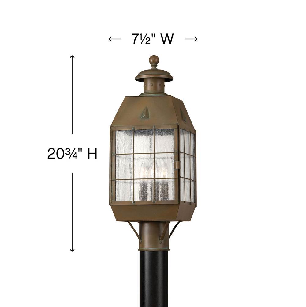 Hinkley Lighting Nantucket Large Post Top Or Pier Mount Lantern