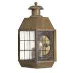 Hinkley Lighting 2374AS Aged Brass Large Wall Mount Lantern Image 1