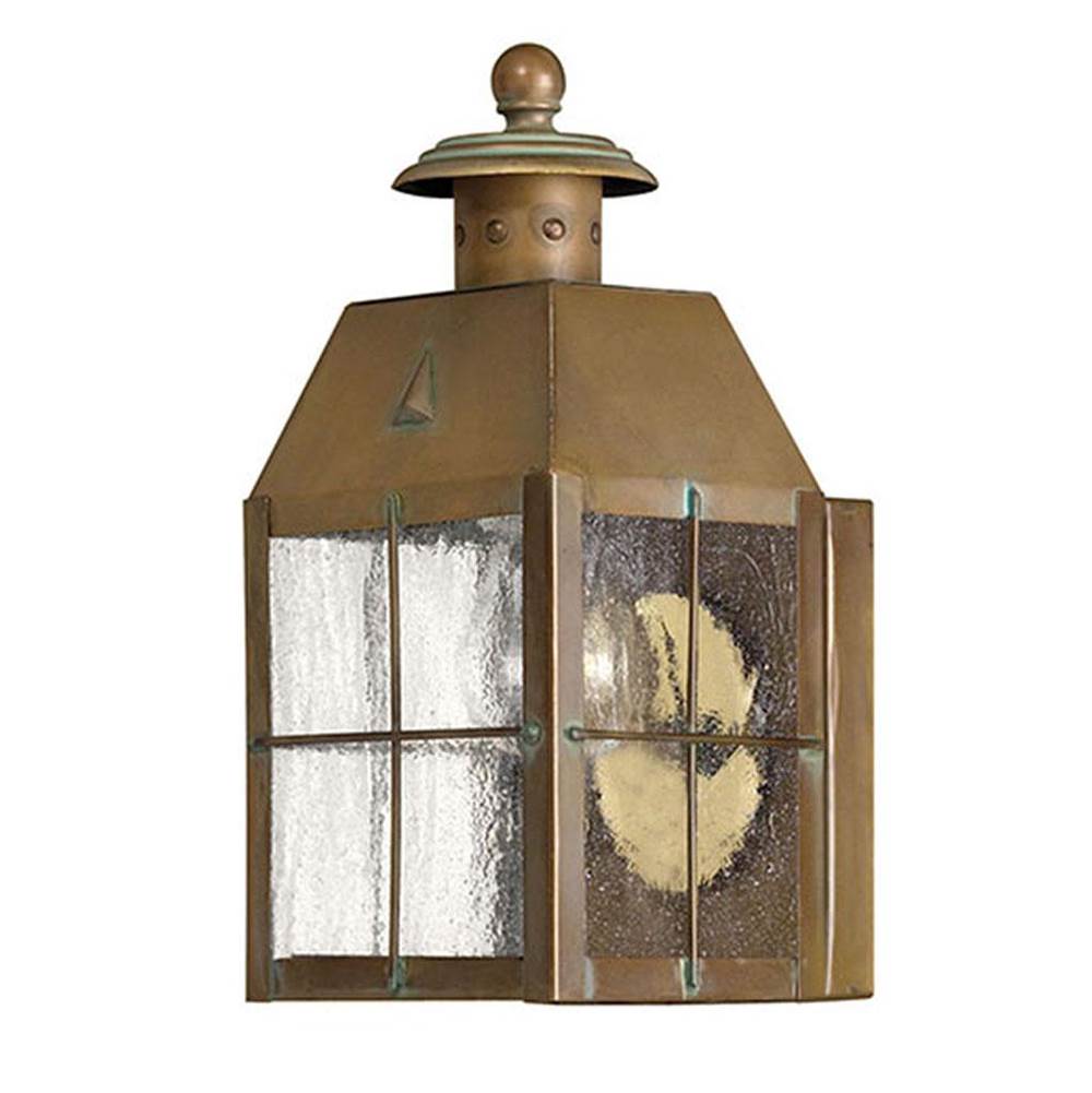 Hinkley Lighting 2376AS Aged Brass Small Wall Mount Lantern Image 1