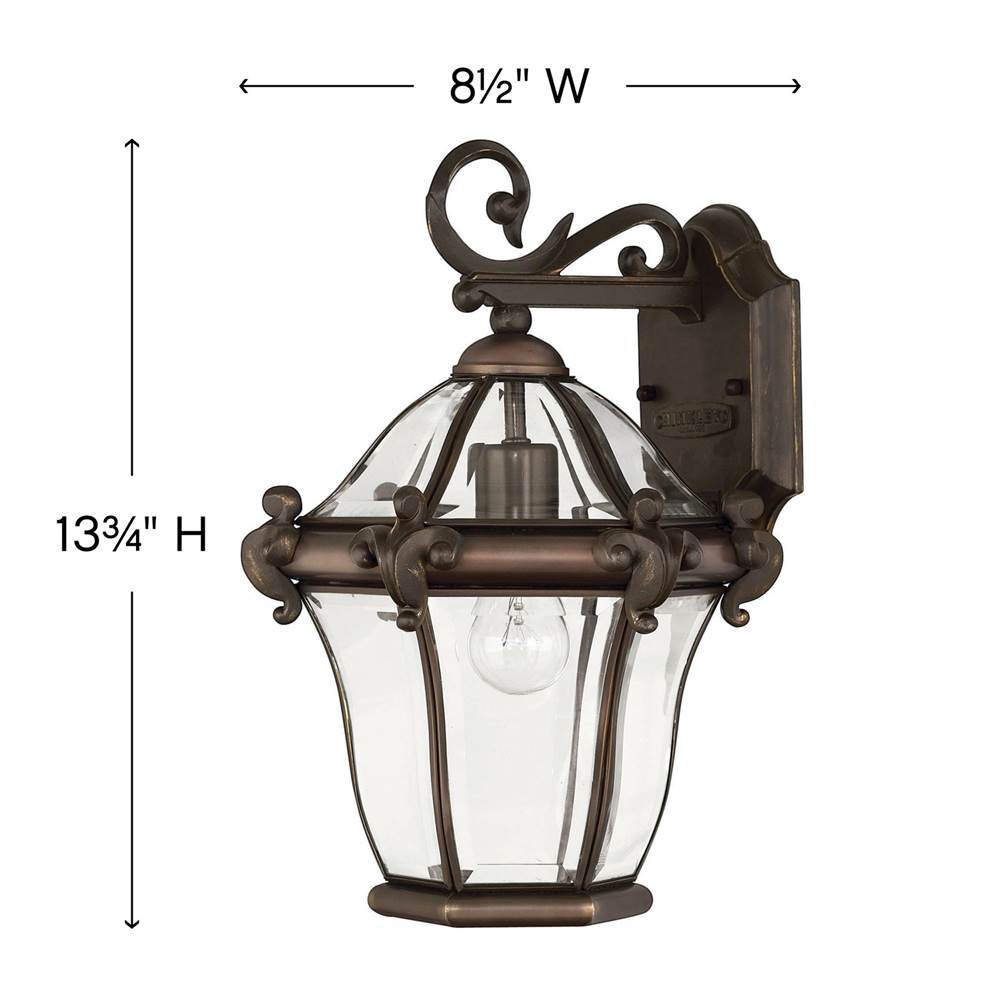 Hinkley Lighting San Clemente Small Wall Mount Lantern