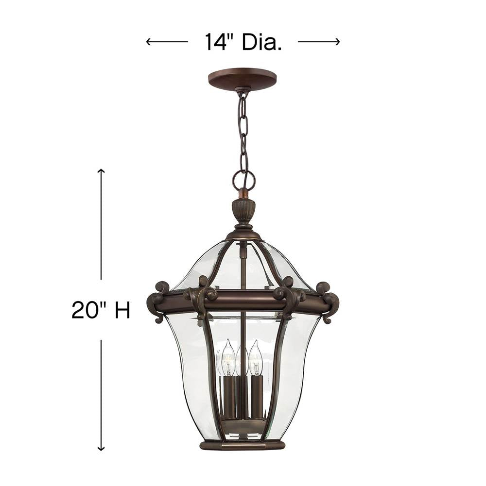 Hinkley Lighting San Clemente Large Hanging Lantern