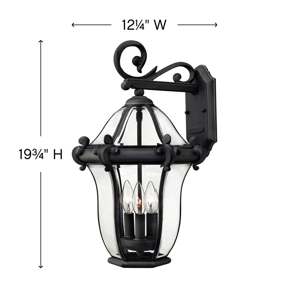 Hinkley Lighting San Clemente Medium Wall Mount Lantern