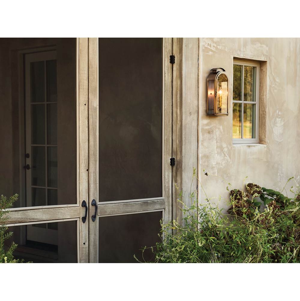 Hinkley Lighting 2524LS Light Antique Brass Medium Wall Mount Lantern Image 4