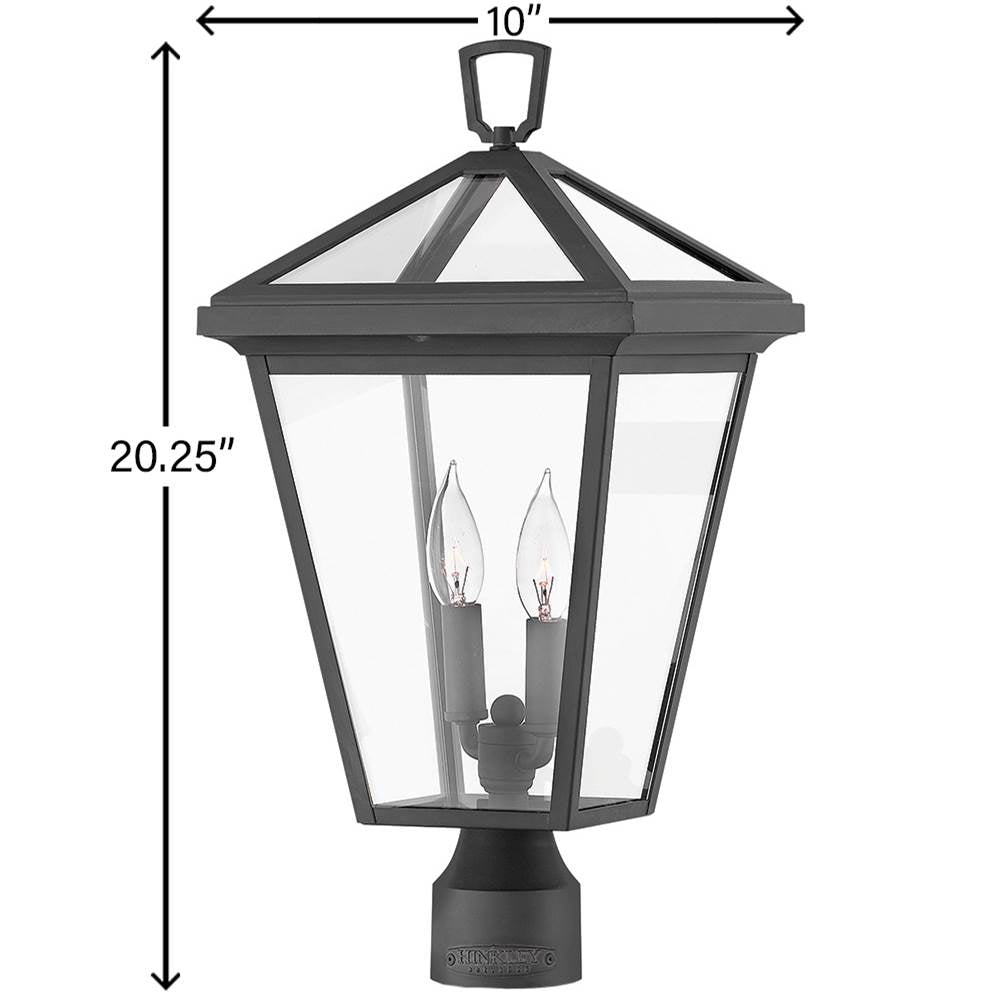 Hinkley Lighting 2561MB-LL Museum Black Medium Post Top Or Pier Mount Lantern Image 3