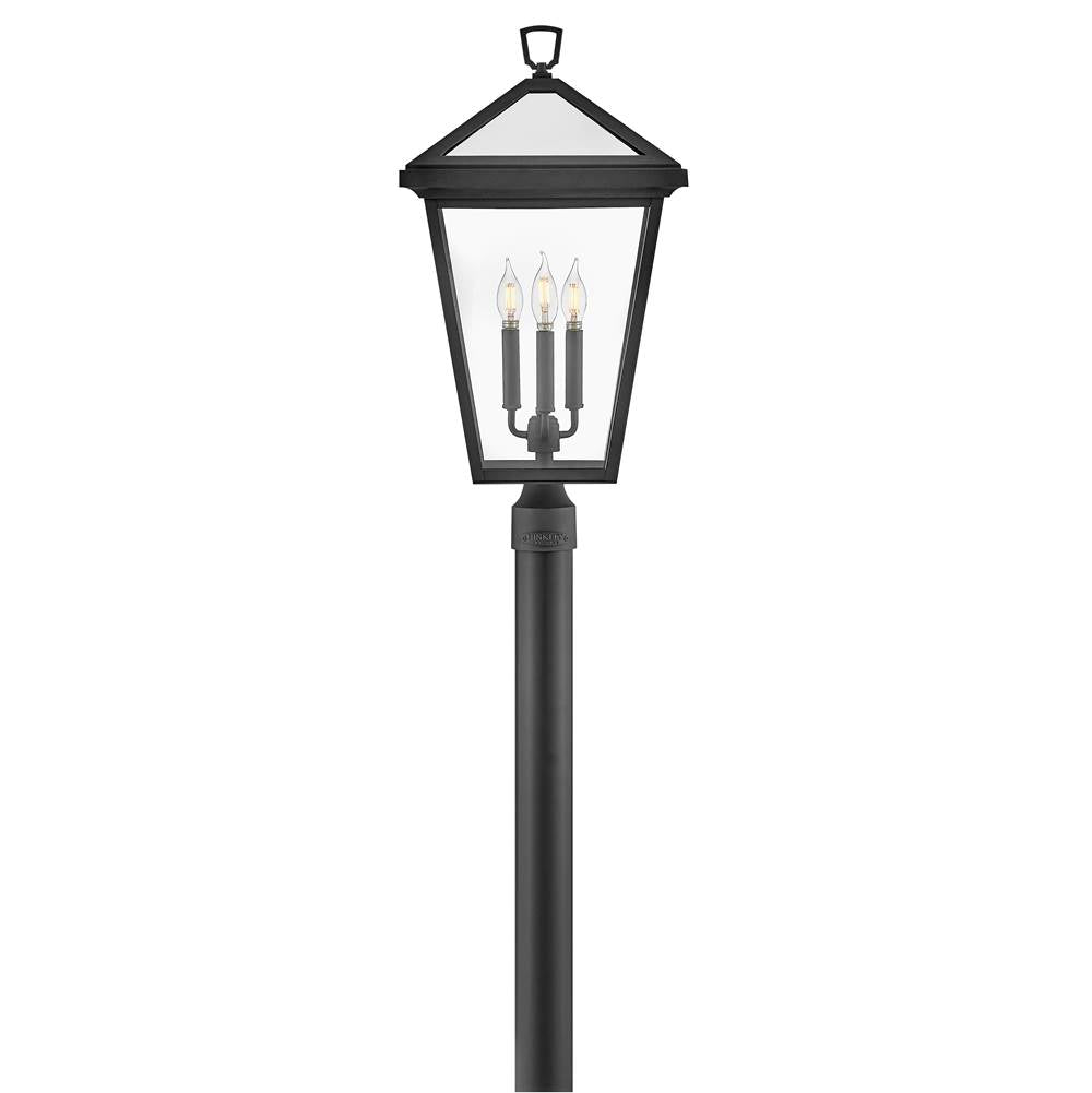 Hinkley Lighting 2563MB-LL Museum Black Large Post Top Or Pier Mount Lantern Image 7