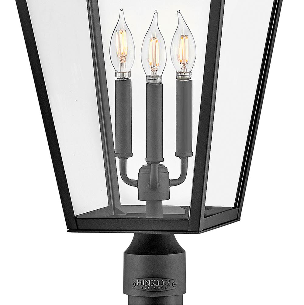 Hinkley Lighting 2563MB Museum Black Large Post Top Or Pier Mount Lantern Image 4