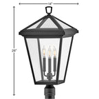 Hinkley Lighting 2563MB Museum Black Large Post Top Or Pier Mount Lantern Image 3