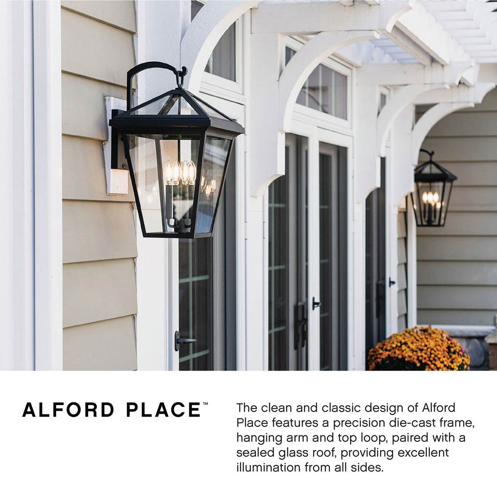 Hinkley Lighting 25655MB-LL Museum Black Tall Wall Mount Lantern Image 2