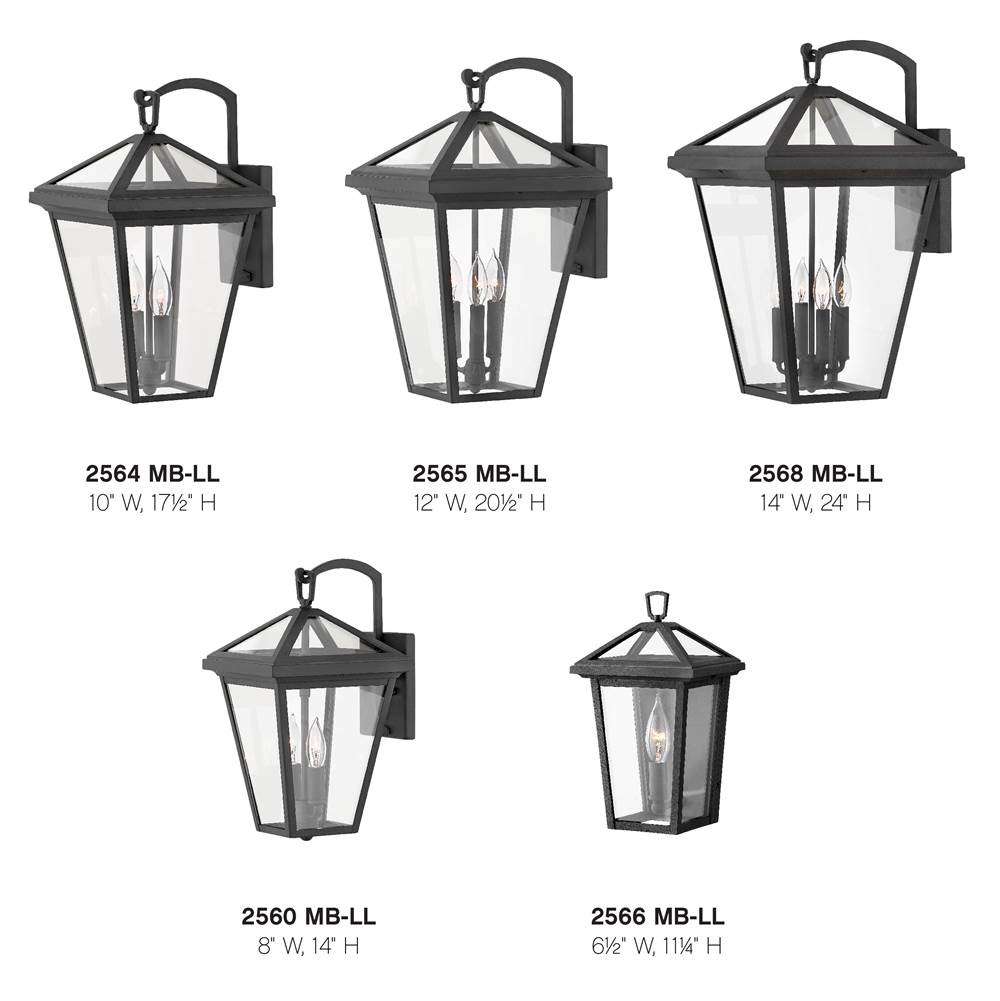 Hinkley Lighting 2565MB-LL Museum Black Large Wall Mount Lantern Image 4
