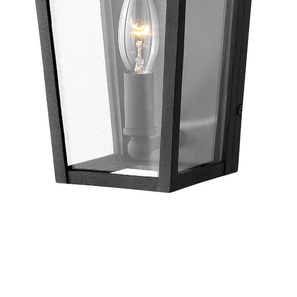 Hinkley Lighting 2566MB-LL Museum Black Extra Small Wall Mount Lantern Image 5