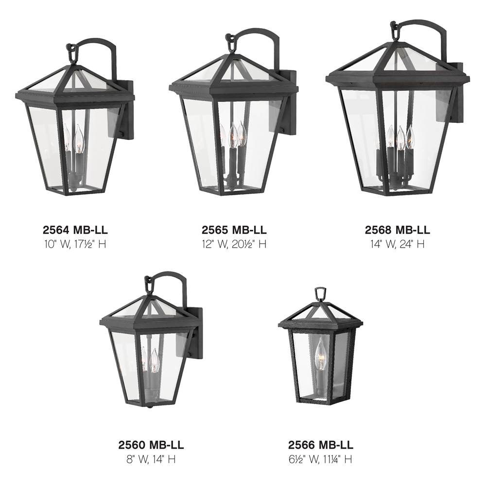 Hinkley Lighting 2568MB-LL Museum Black Extra Large Wall Mount Lantern Image 4
