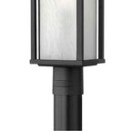 Hinkley Lighting 2571SK Satin Black Large Post Top Or Pier Mount Lantern Image 2