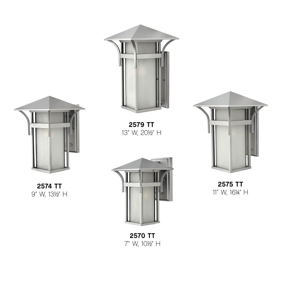 Hinkley Lighting 2574TT Titanium Medium Wall Mount Lantern Image 2