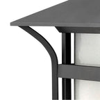 Hinkley Lighting 2575SK Satin Black Large Outdoor Wall Mount Lantern Image 2
